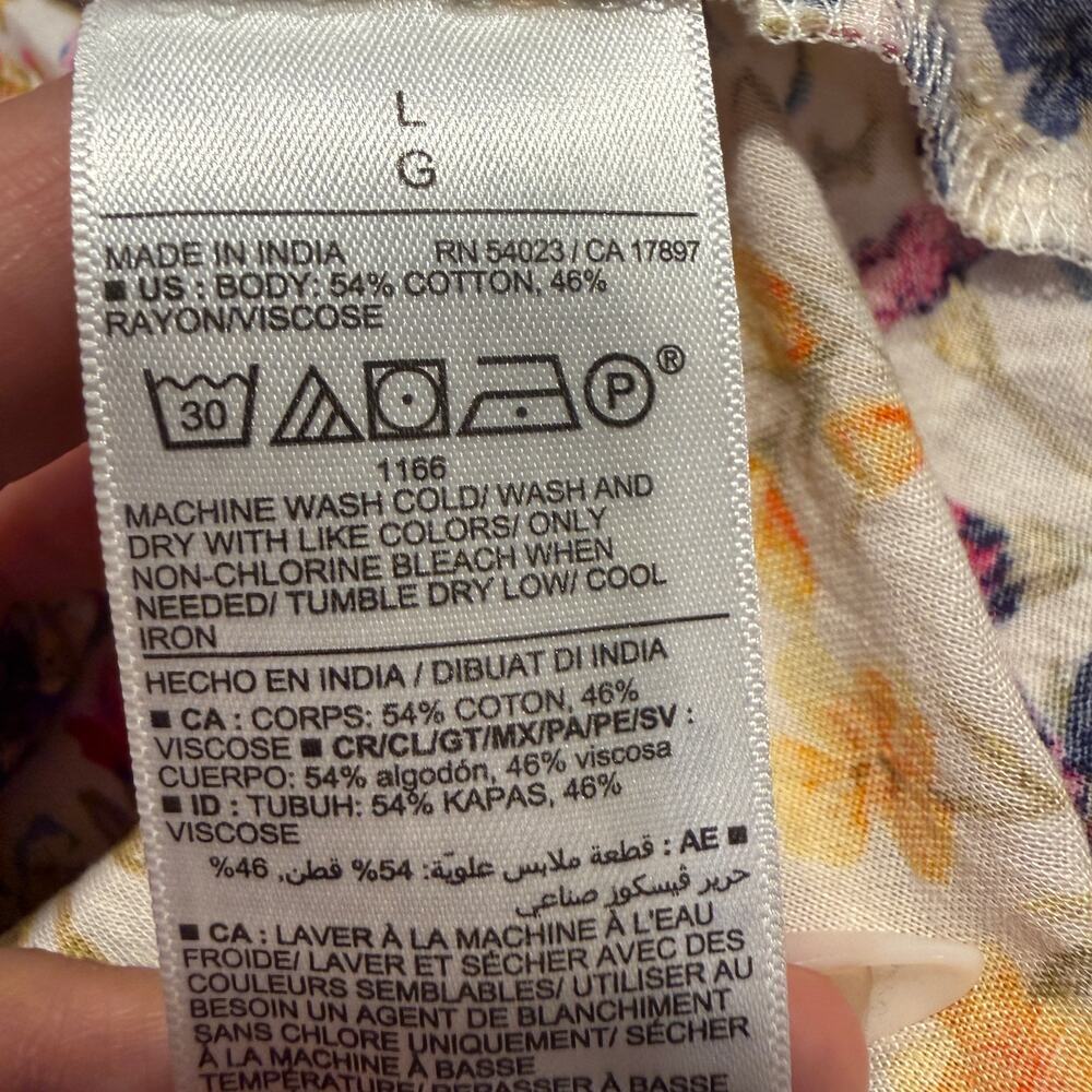 Old Navy Floral Tiered Maxi Dress Cottage Coquette Pockets Large Vacation Summer - Picture 8 of 10